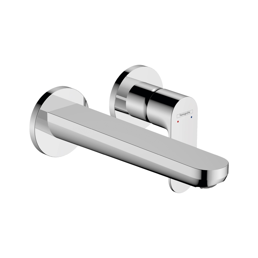 Изображение товара Однорычажный смеситель для раковины Hansgrohe 72528000 хром настенный скрытый монтаж