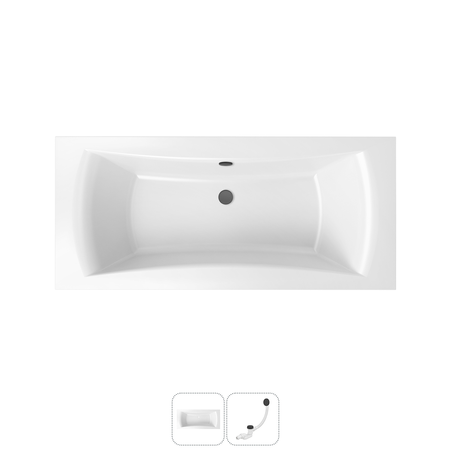 Изображение товара Прямоугольная ванна Lavinia boho Evan 202010834 акрил 190x90см