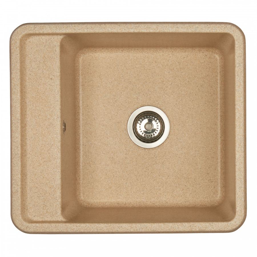 Изображение товара Aquaton Беллис 57x51 см — раковина из литого мрамора, бежевый