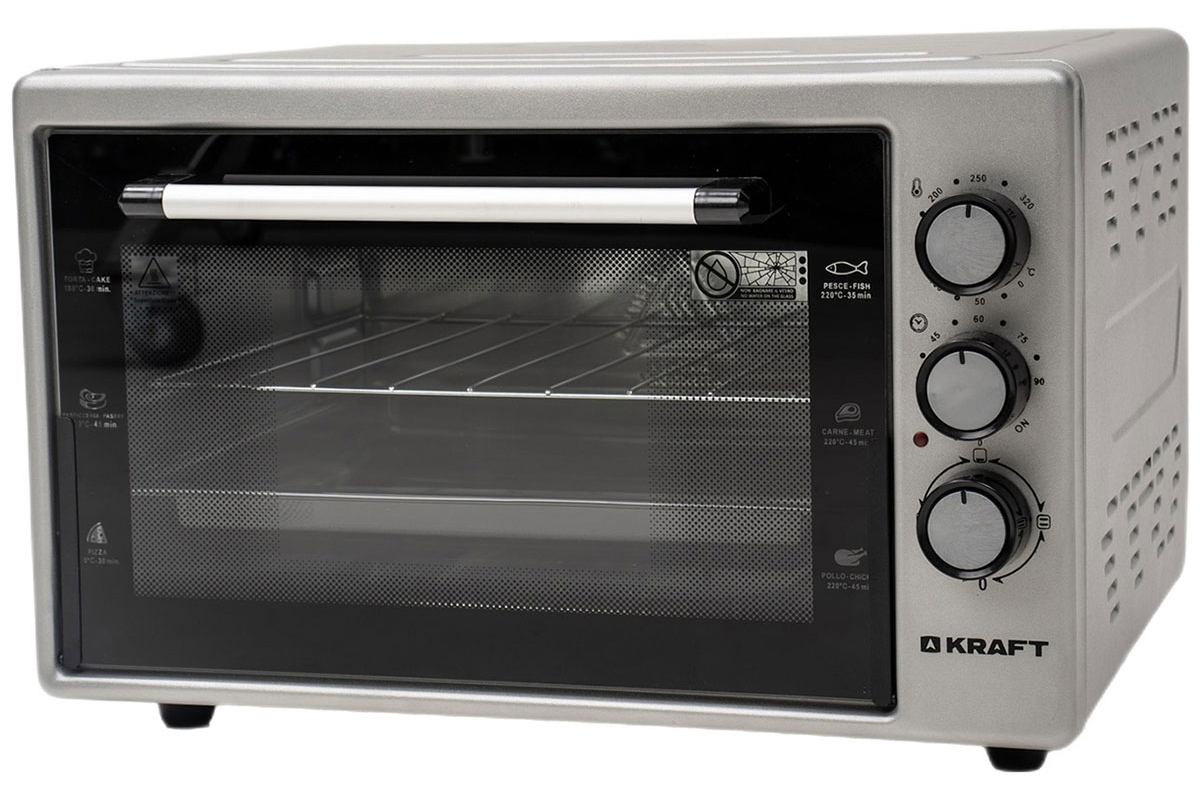 Изображение товара Электропечь 1500 Вт Kraft 490903 50x30.5x44 см цвет серый