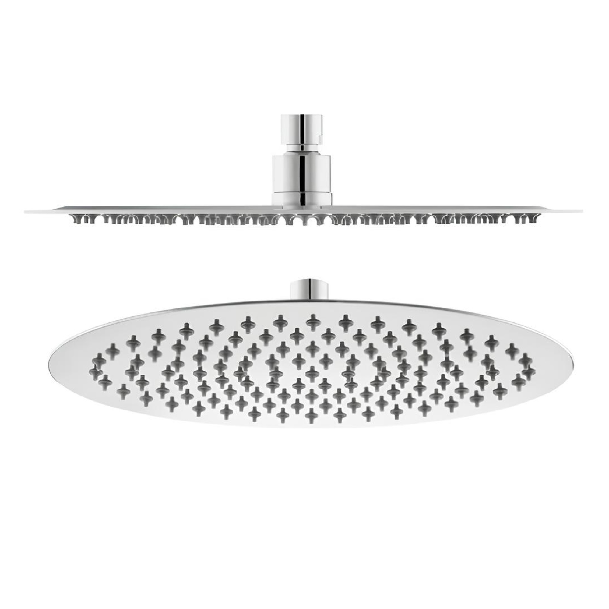 Изображение товара Душевая лейка круглая из нержавеющей стали с регулируемым наклоном и системой очистки