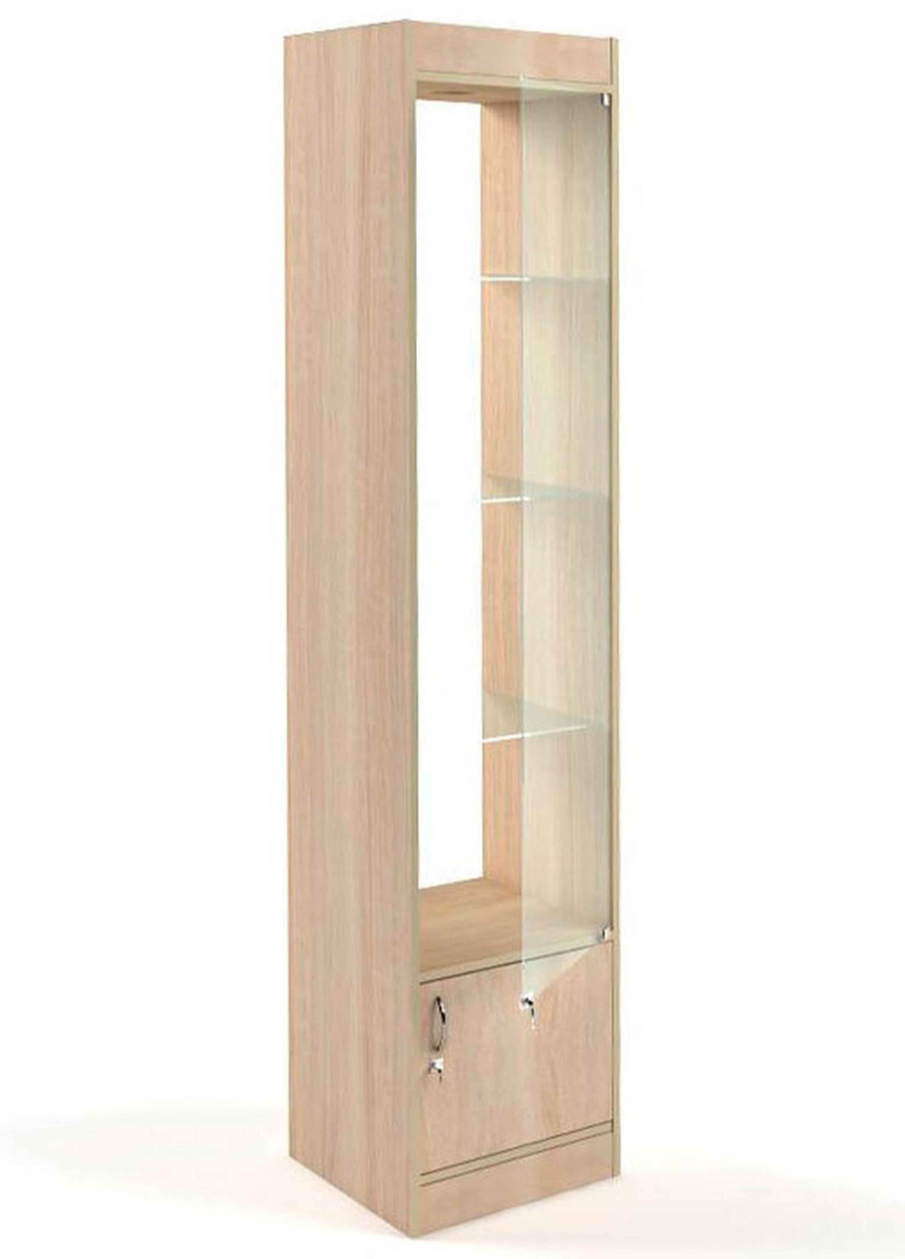 Изображение товара Шкаф-витрина Универсал 45x200 см с дверями дуб-сонома