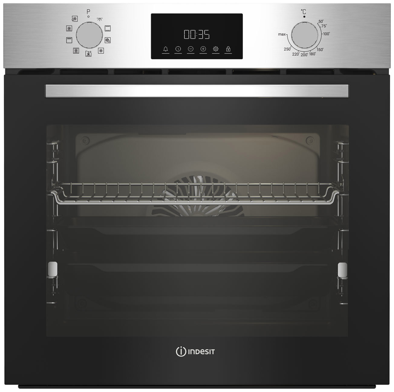 Изображение товара Встраиваемый духовой шкаф Indesit IFE 3841 JC IX нержавеющая сталь 72л