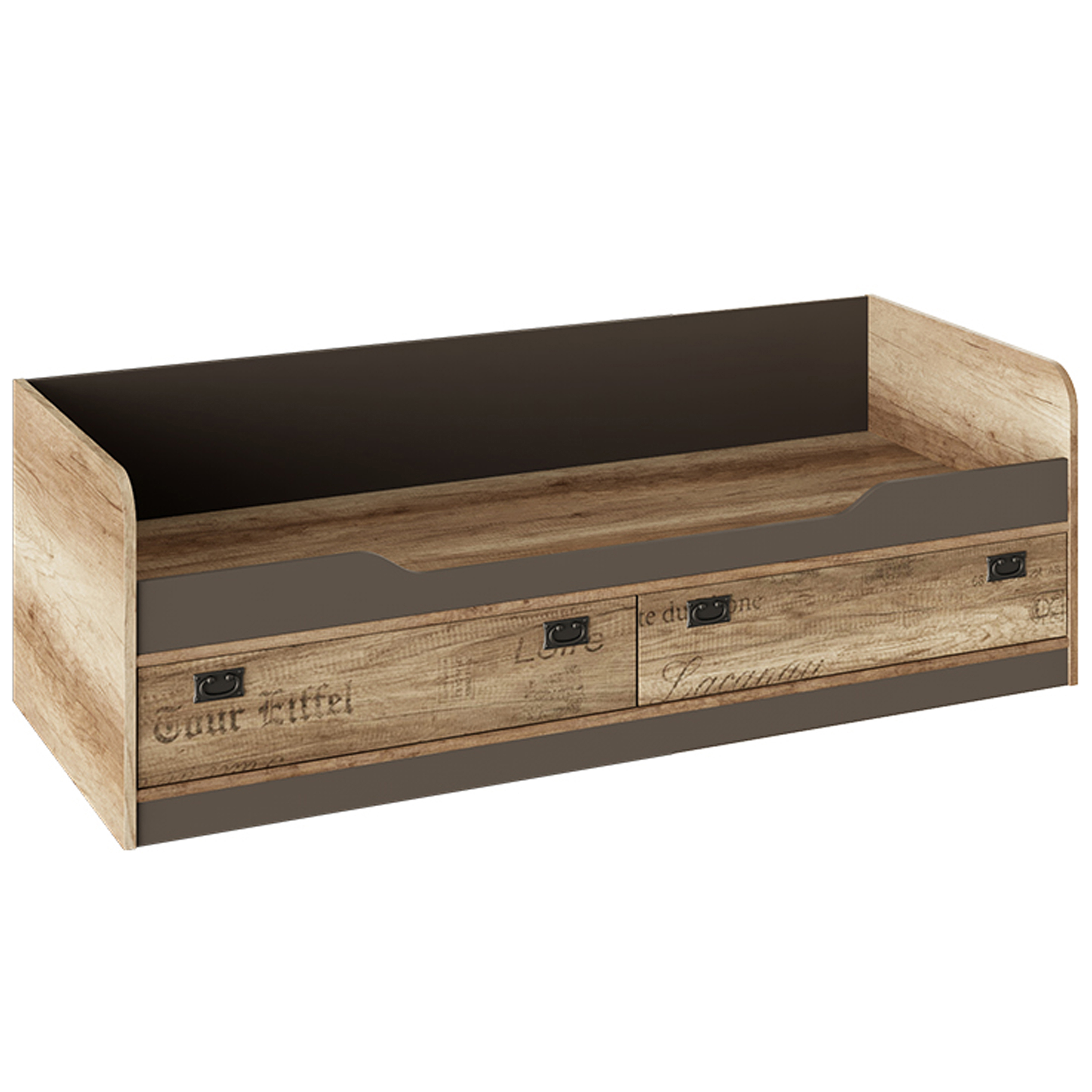 Изображение товара Кровать ТриЯ Пилигрим 80x200 см с ящиками экологичная Россия