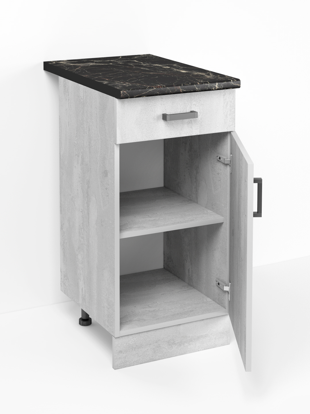 Изображение товара Кухонный модуль напольный Regent style 40x82.8x60 см серый ЛДСП