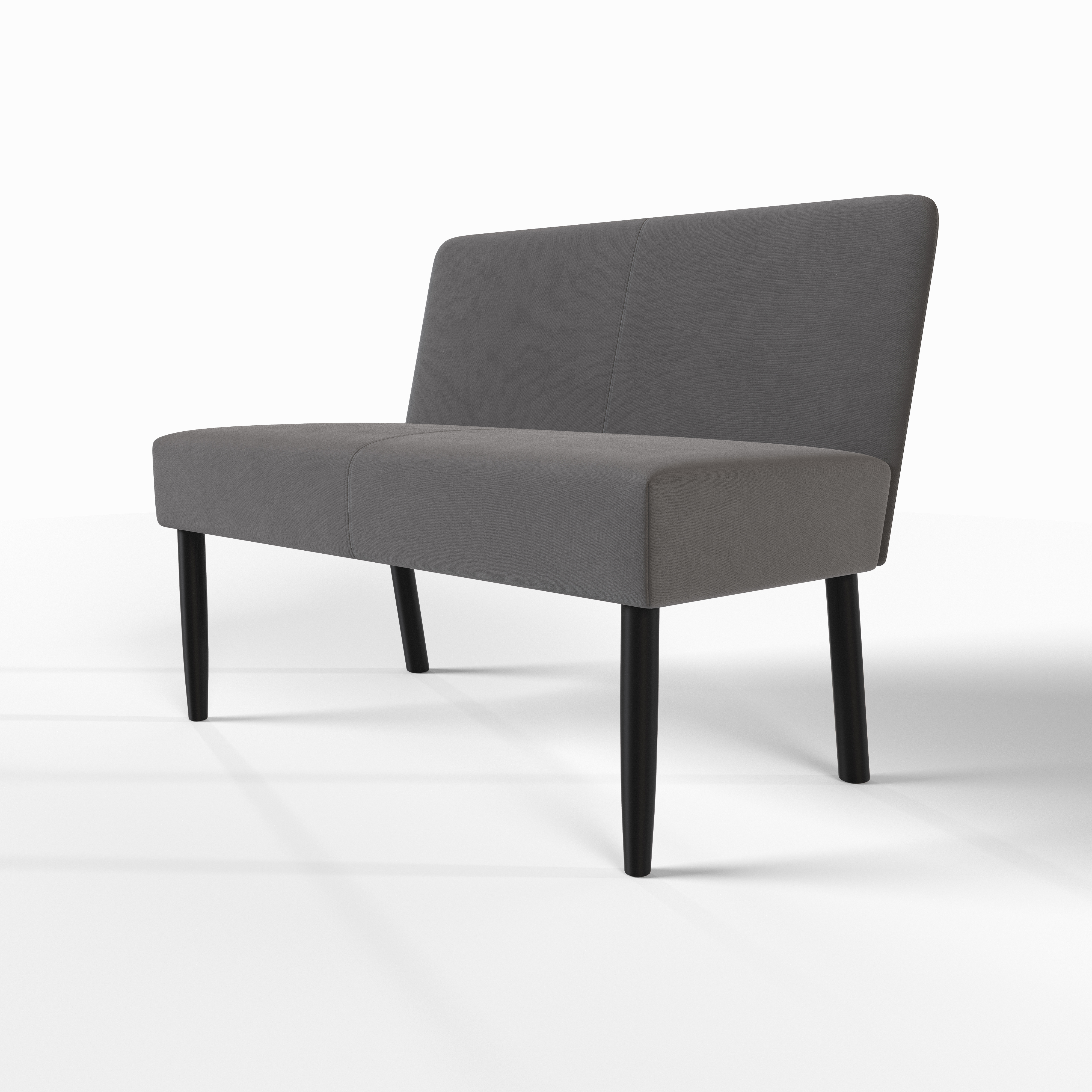 Изображение товара Диван Мюнхен SALON TRON 90x78x57 см велюр серый компактный для интерьера