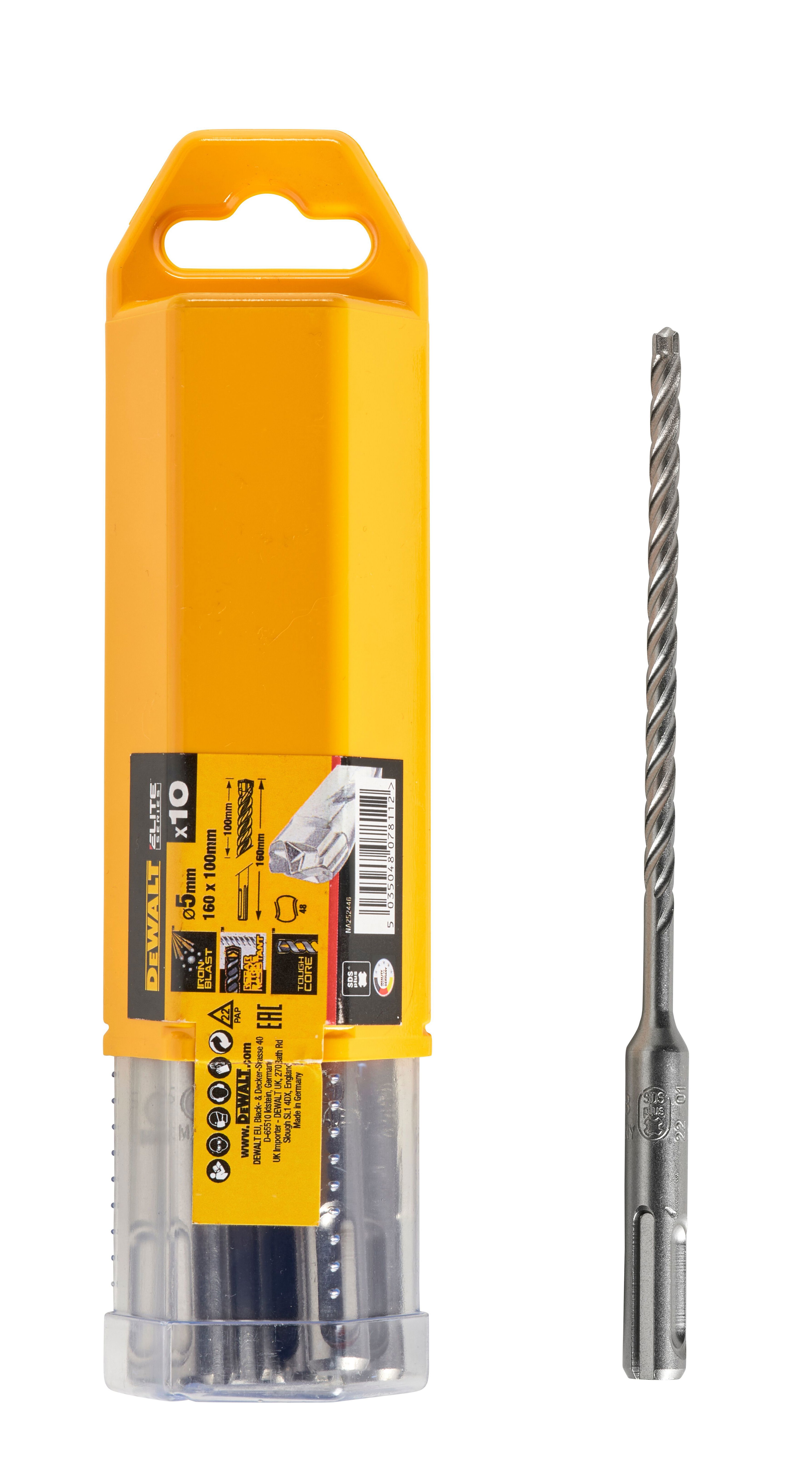 Изображение товара Бур по бетону Dewalt DT8951-QZ 5x160 мм, 10 шт