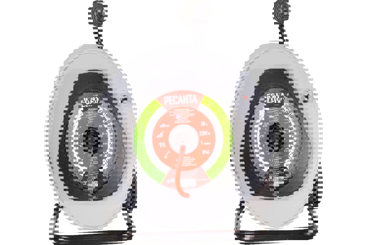 Изображение товара Удлинитель на катушке Ресанта 61/118/11 ПВС 2x1 30 м 1 розетка 2200 Вт без заземления IP44 цвет красный