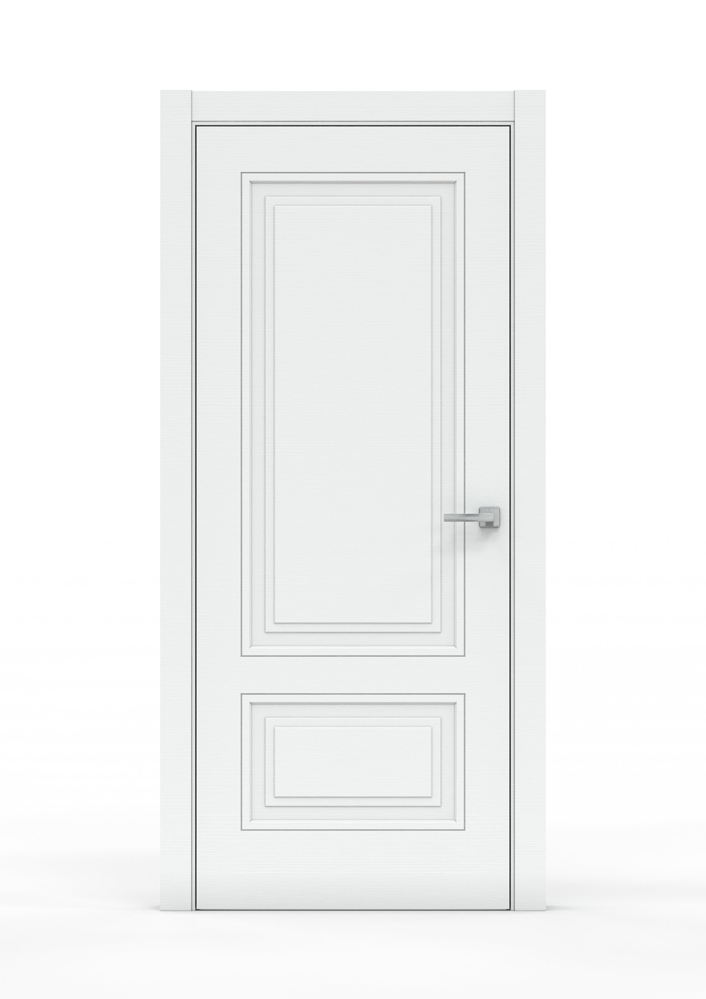 Изображение товара Дверь межкомнатная Бизнес парк Piramida 1 глухая 70x200см ПВХ цвет арктик без замка и петель