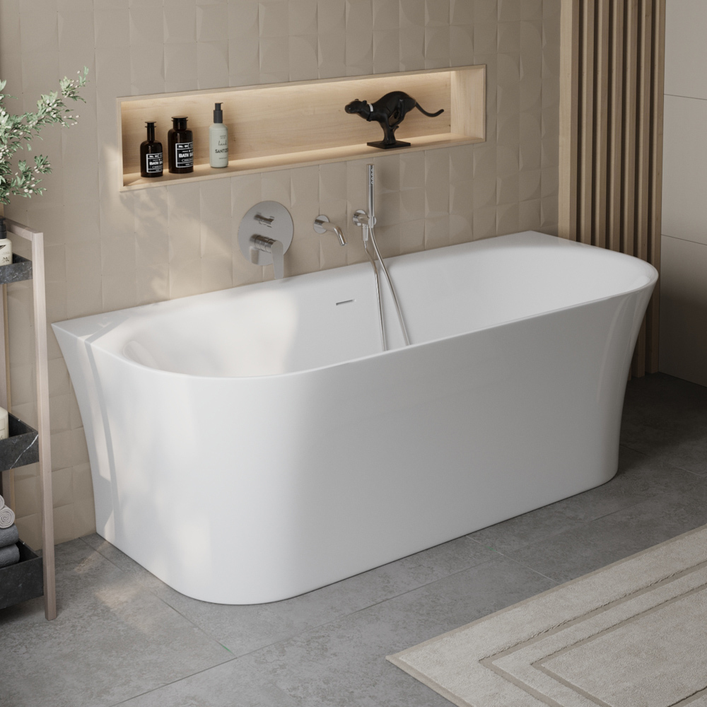 Изображение товара Отдельностоящая ванна Belbagno BB711-1550-700 акрил 155x70см Изображение товара Отдельностоящая ванна Belbagno BB711-1550-700 акрил 155x70см