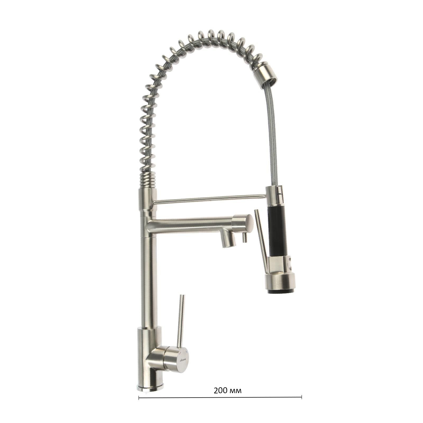 Изображение товара Смеситель для кухни с датчиком Accoona цвет хромированный 6830513