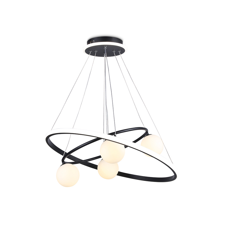 Изображение товара Светильник подвесной светодиодная Ambrella light Fl66323 с пультом управления 14 м² нейтральный белый свет цвет черный