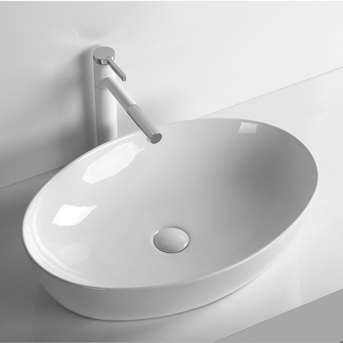 Изображение товара Раковина накладная Ceruttispa 9606 60см цвет белый