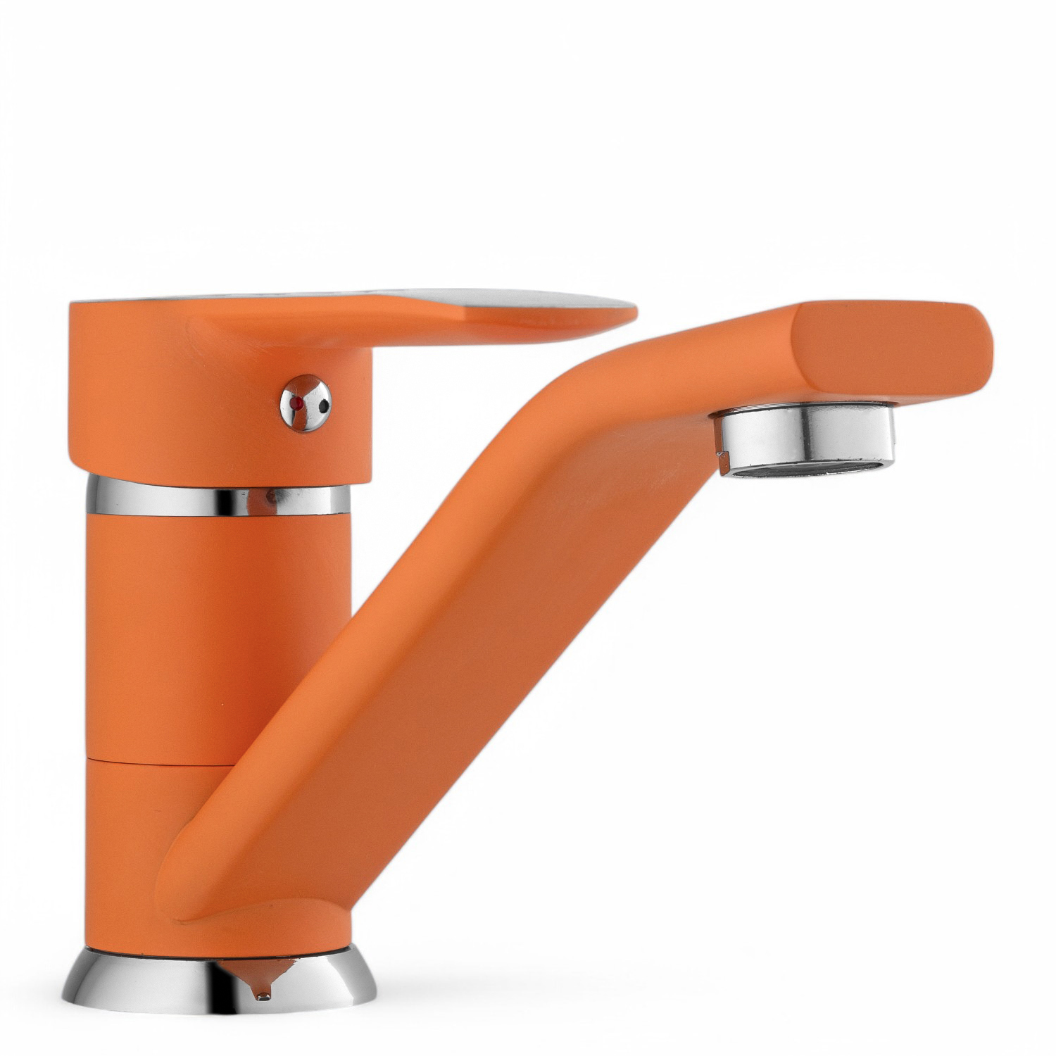 Изображение товара Смеситель для кухни Potato P45237-10 9 см поворотный излив цвет оранжевый