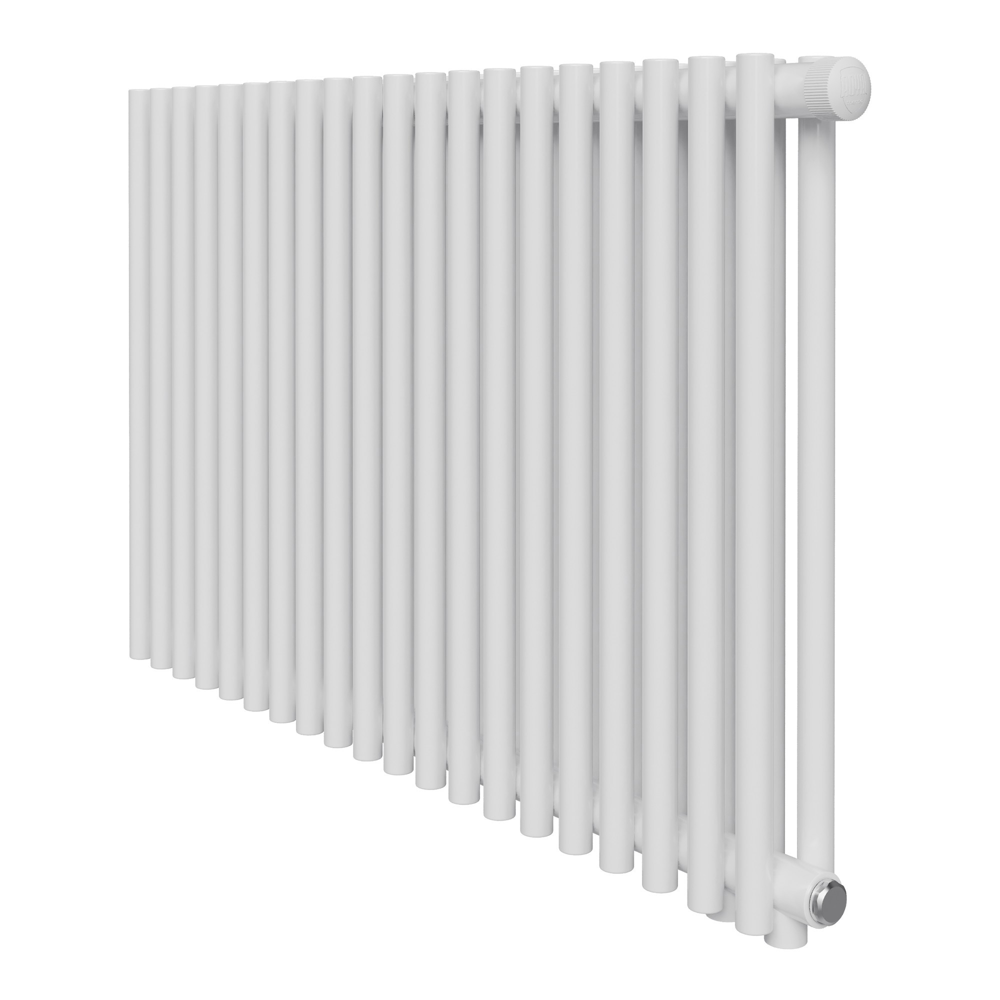 Изображение товара Радиатор трубчатый Royal Thermo Shift R22 460/72 16 секций нижнее правое подключение сталь белый с кронштейном