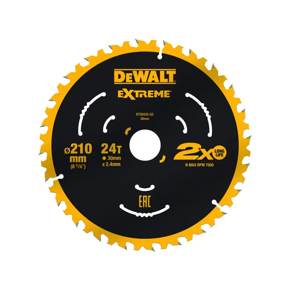 Изображение товара Диск пильный по дереву Dewalt DT20432-QZ 24T 210x30x2.4 мм
