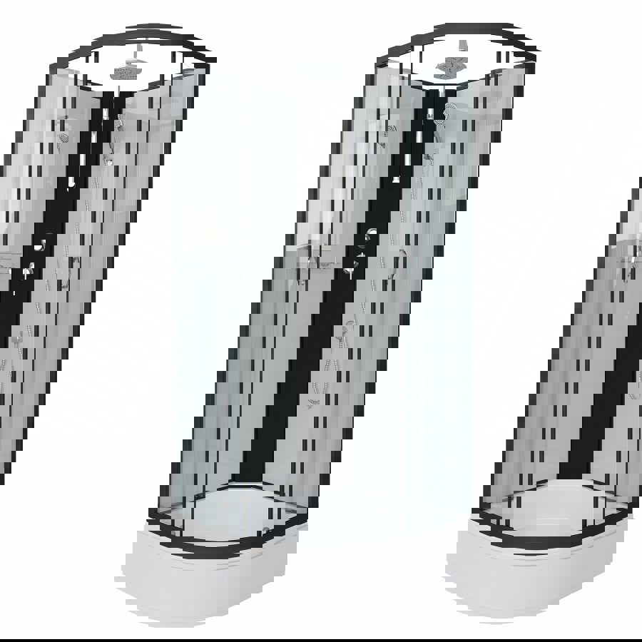 Изображение товара Душевая кабина Niagara Classic 80x80 с прозрачным стеклом и средним поддоном