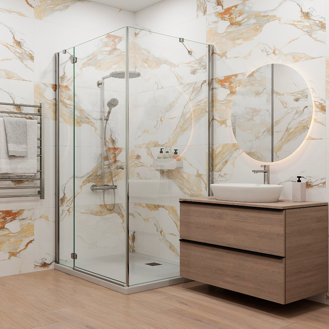 Изображение товара Керамогранит Керамопро Мрамор CITROEN 60x120см белый для помещений и улицы