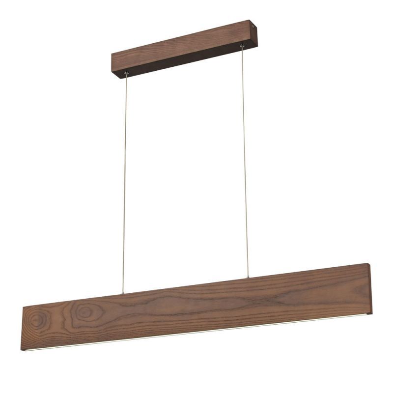 Изображение товара Светильник подвесной светодиодный деревянный Wertmark We514.01.703 6 м² нейтральный белый свет цвет коричневый