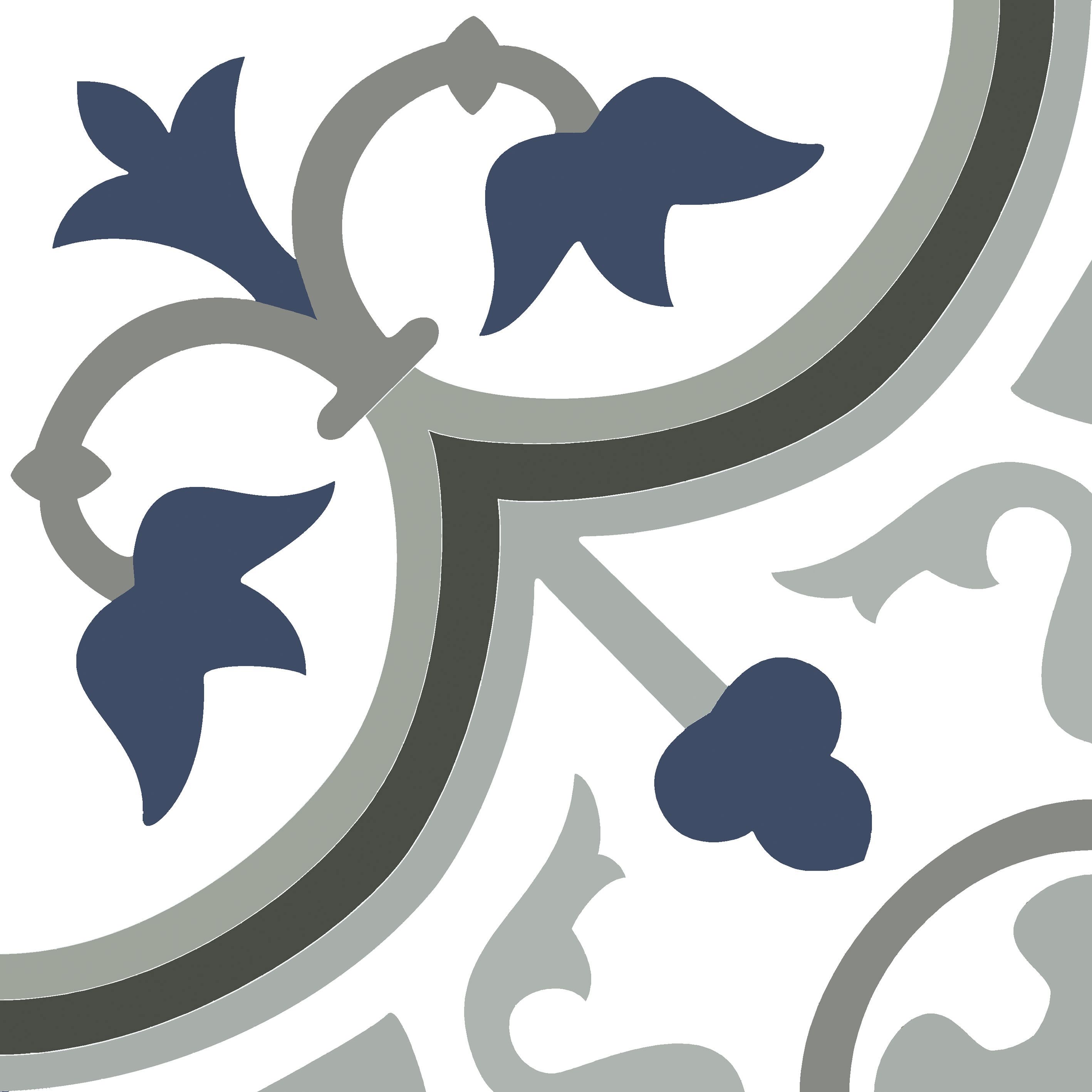 Изображение товара Керамогранит 20x20 см Hermitage Геометрический принт разноцветный матовый