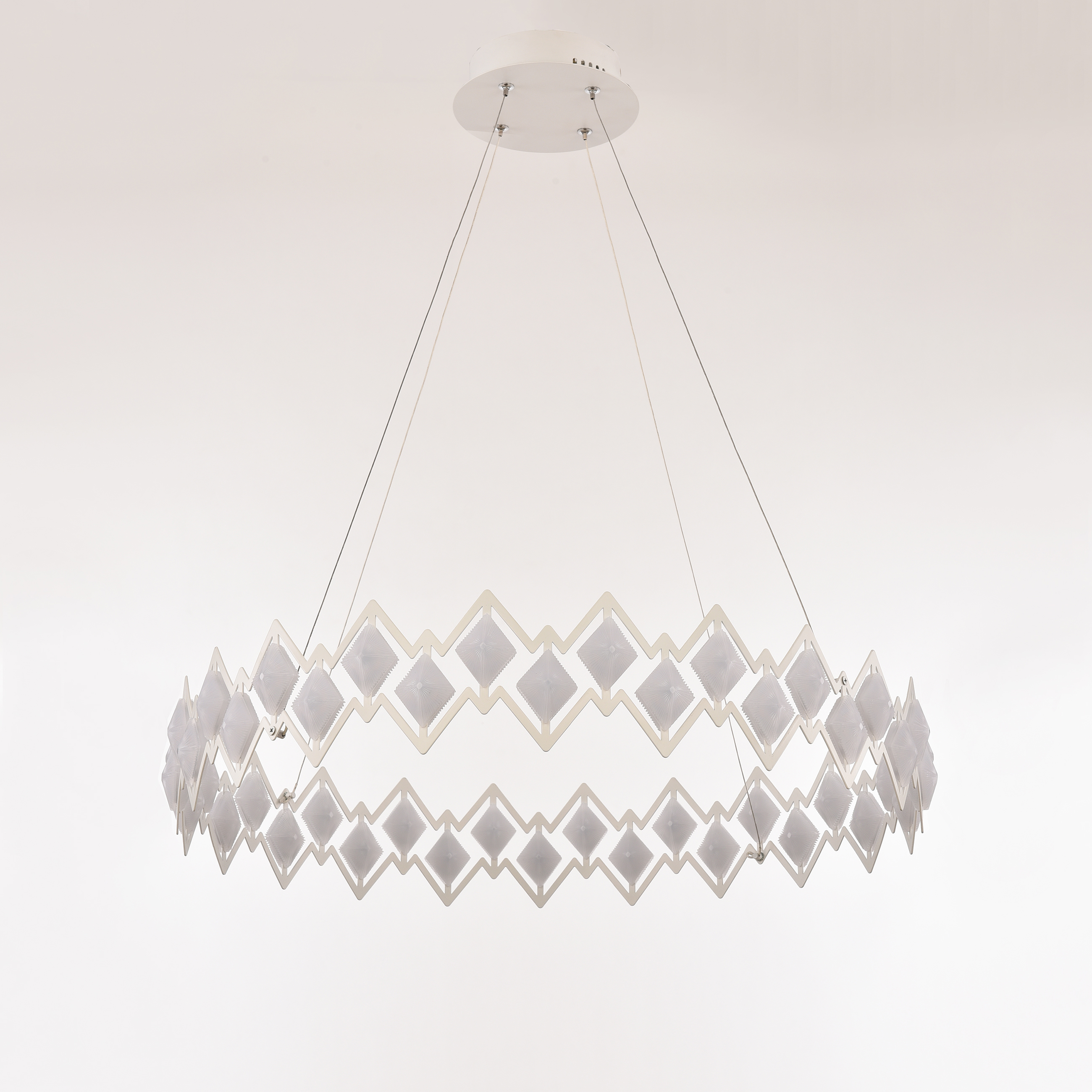 Изображение товара Люстра подвесная светодиодная Arte Perfetto luce Ferrara 3307.md8228-600.white нейтральный белый свет цвет белый