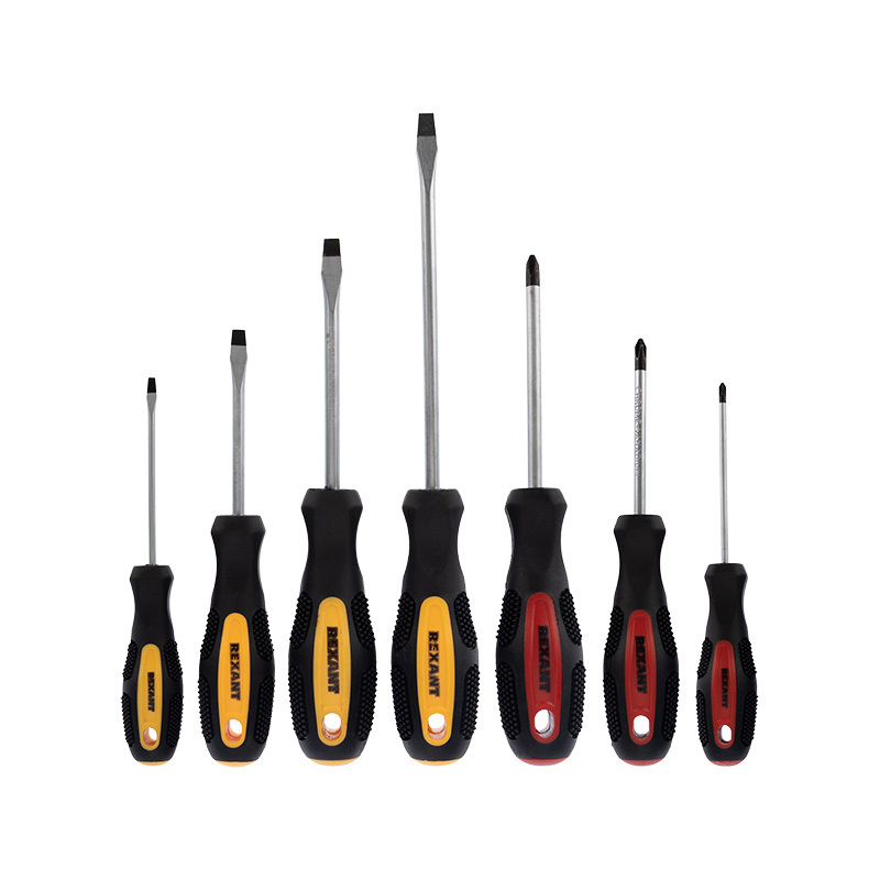 Изображение товара Набор отверток Rexant из 7 предметов для монтажных и демонтажных работ