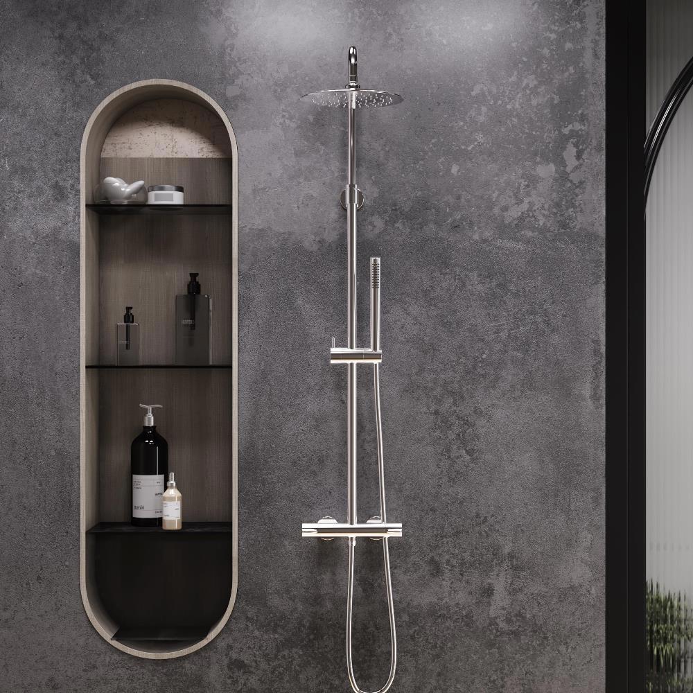 Изображение товара Душевая стойка Damixa Scandinavian pure 936800000 3 режимная цвет хром