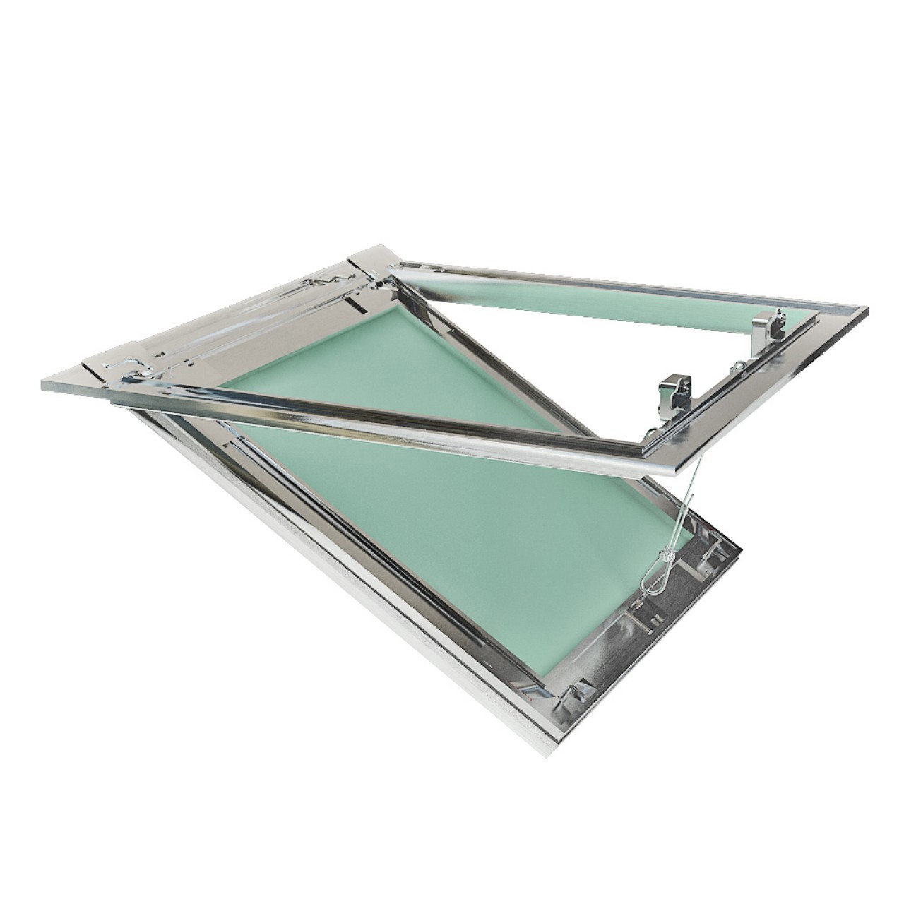 Изображение товара Потолочный ревизионный люк Хаммер Ультра 50x50 для гипсокартона с съемной дверцей