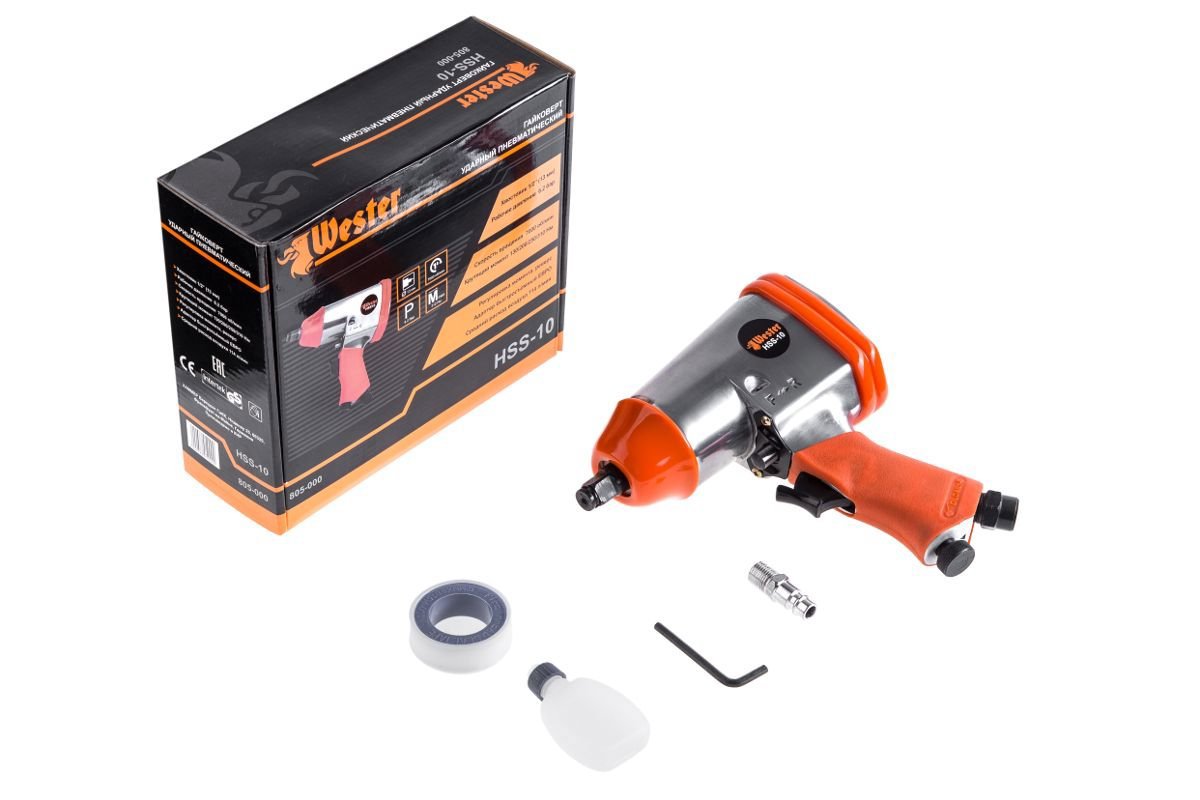 Изображение товара Гайковерт пневматический угловой Wester HSS-10, 310 Нм