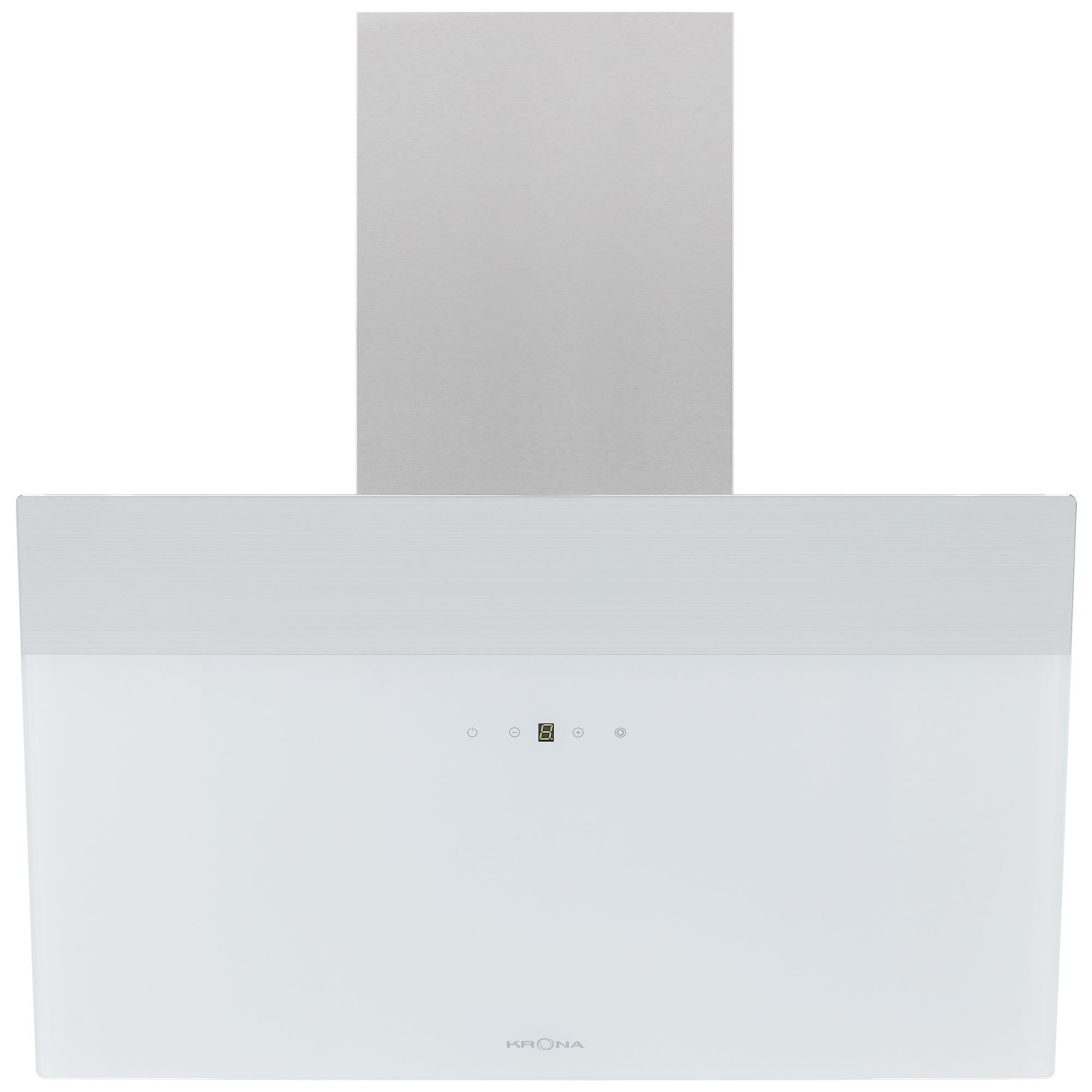 Изображение товара Вытяжка Krona KRISTEN A 600 белая с нержавеющей сталью 950 м³/ч сенсорное управление