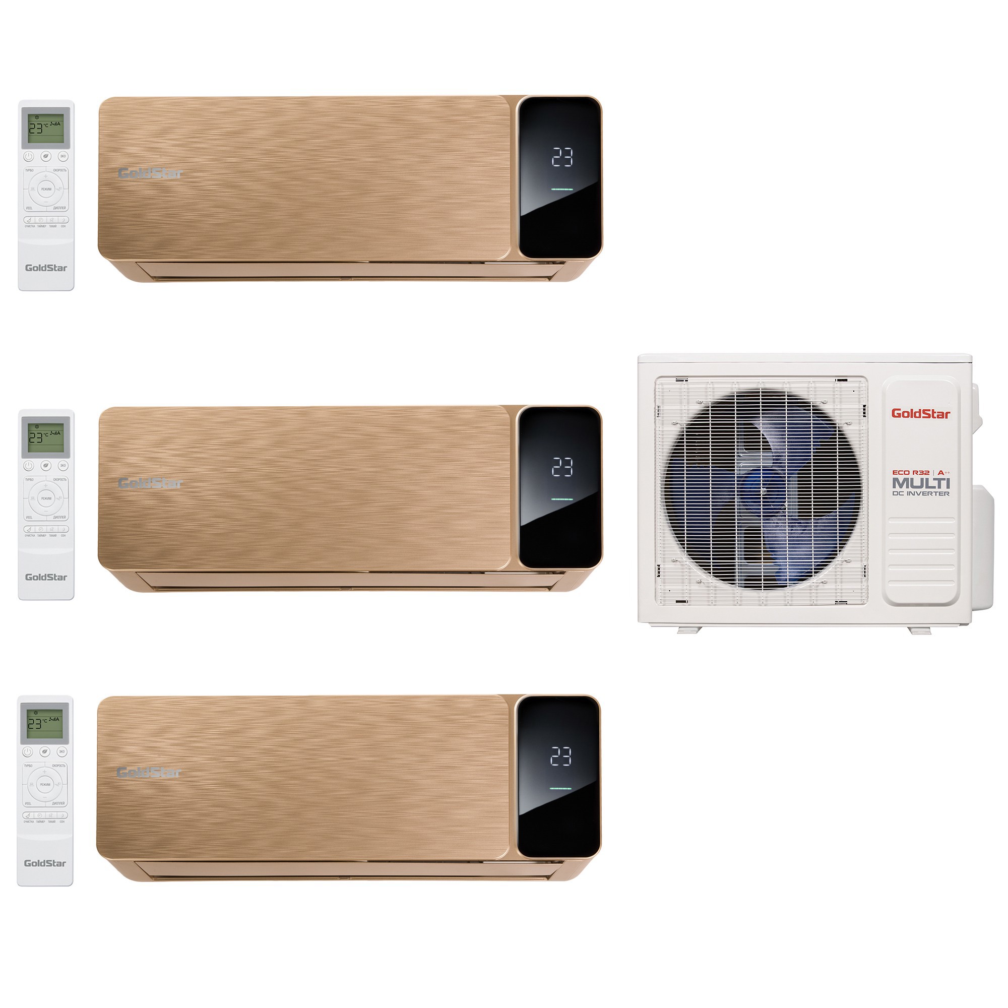Изображение товара Мульти сплит-система инверторная Goldstar НС-1711539 21K BTU охлаждение/обогрев