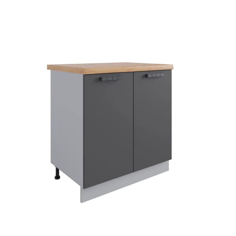 Изображение товара Кухонный шкаф Дсв мебель Nova 80x81.6x60 см серый лаконичный дизайн