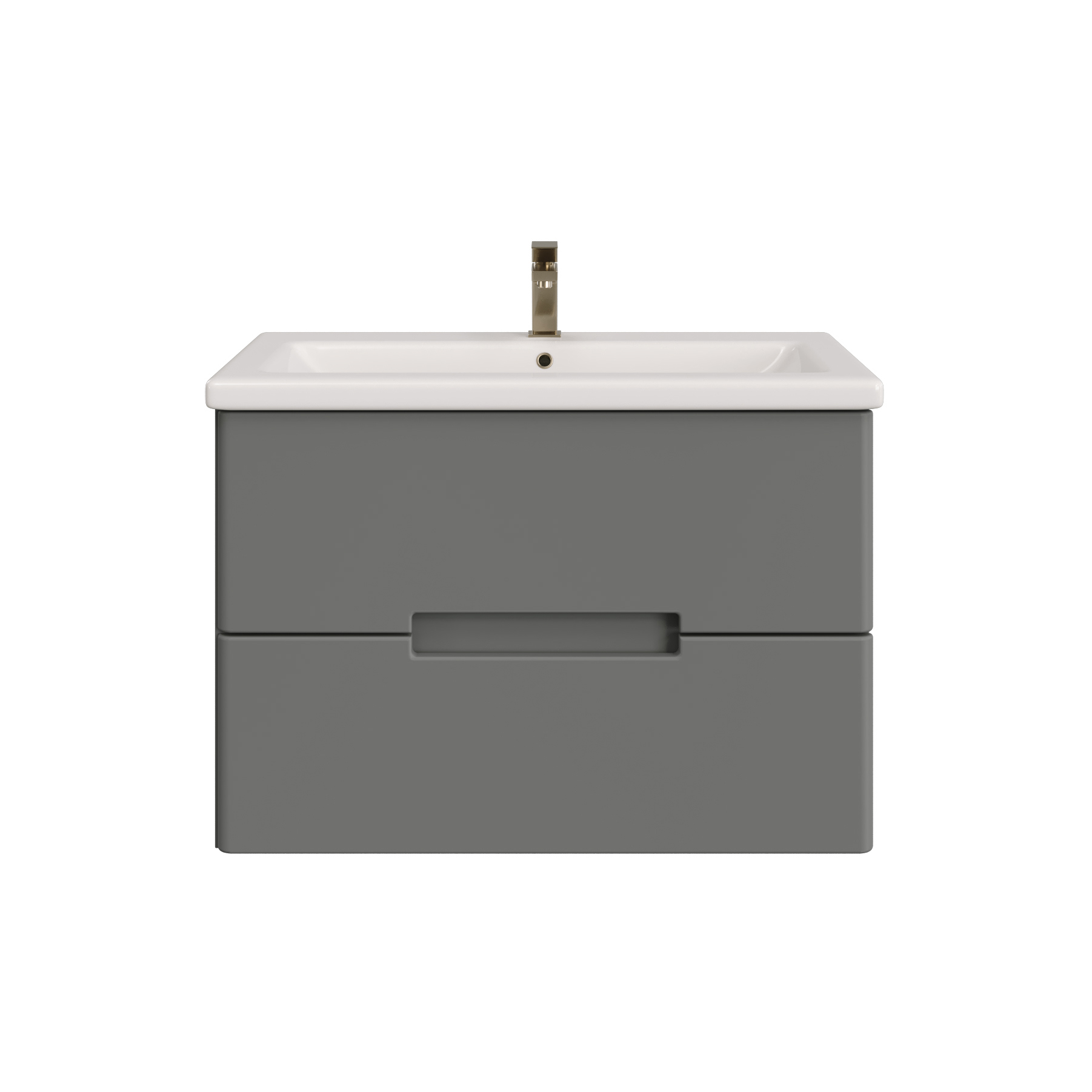 Изображение товара Тумба с раковиной RUVANN YUVA 70 современная подвесная шкаф для ванной