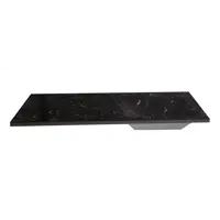 Изображение товара Раковина для ванной над стиральной машиной Uperwood Марсал 120 см правая черный мрамор