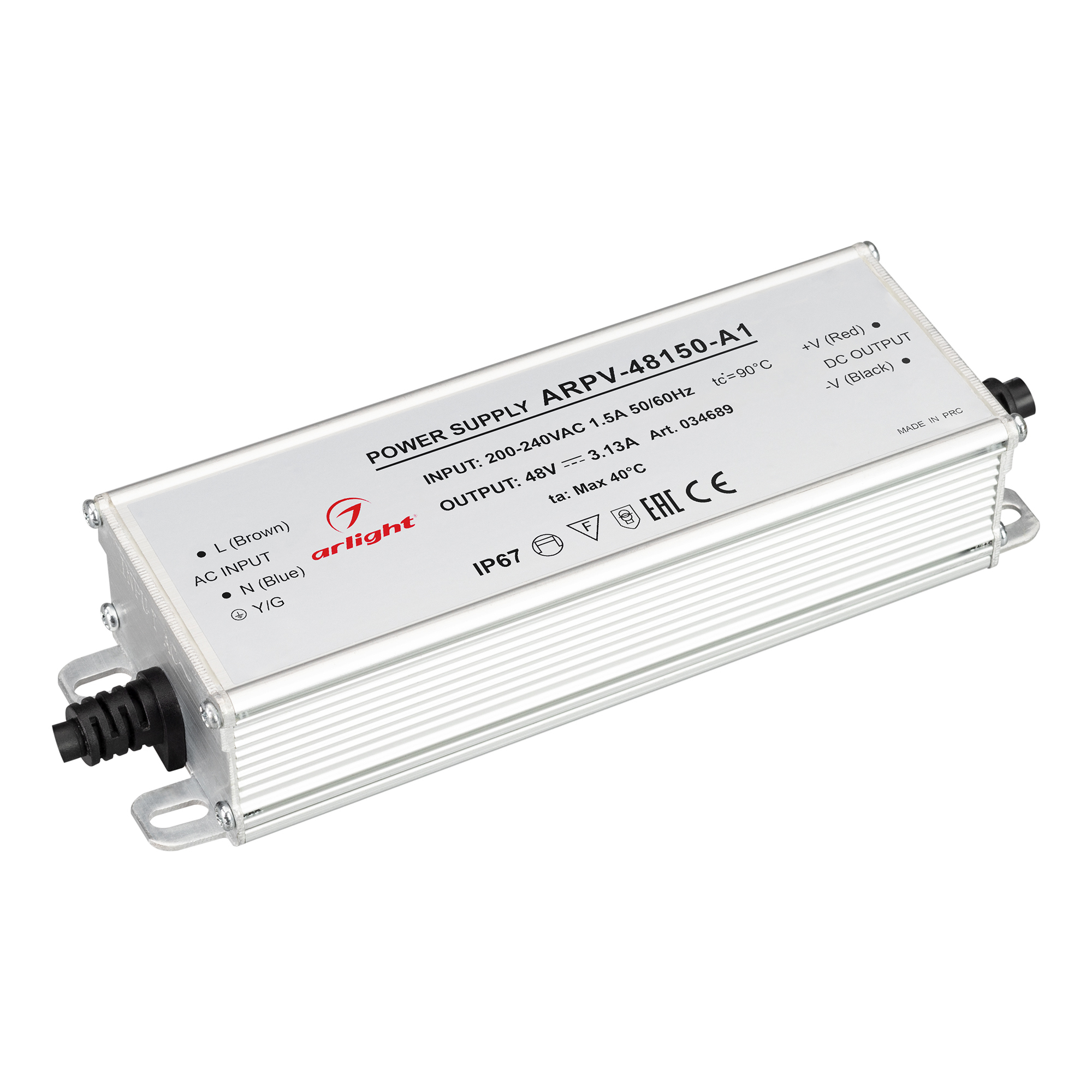 Изображение товара Блок питания Arlight 034689 48 В 150 Вт IP67