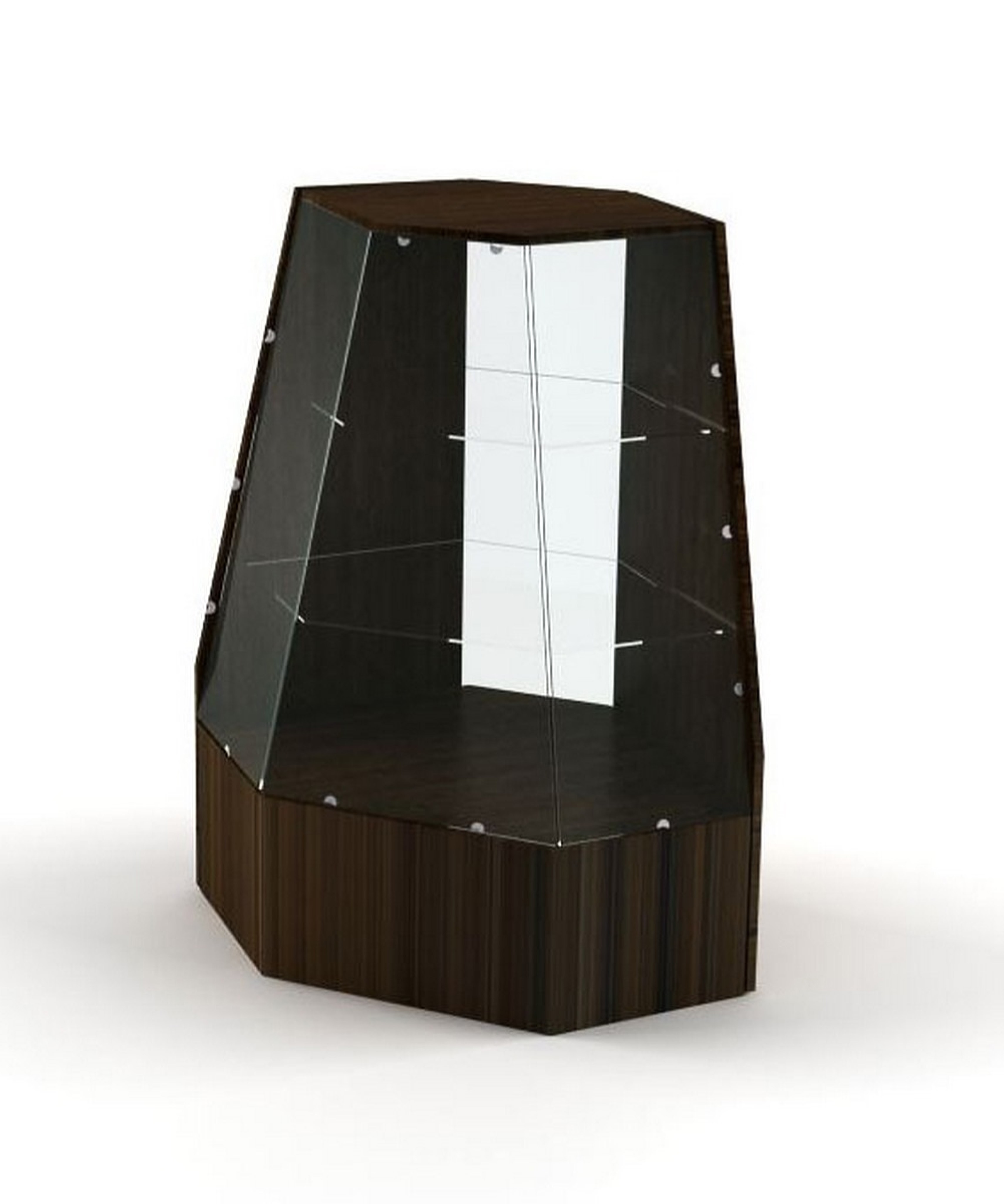 Изображение товара Шкаф-витрина 85x120 см Универсал №44 венге