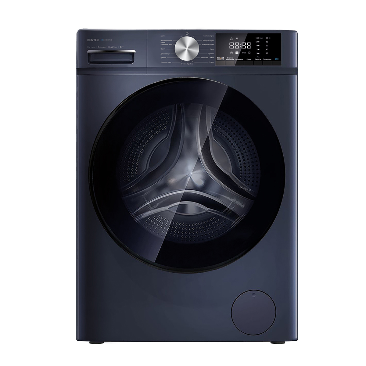 Изображение товара Стиральная машина с сушкой Centek Ct-1954 8 кг 54 л черный
