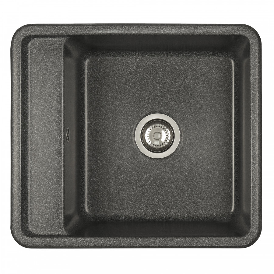 Изображение товара Aquaton Беллис — миска 57x51 см, тёмно-серая, литой мрамор