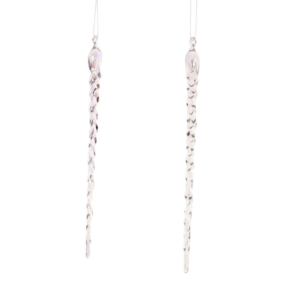 Изображение товара Набор елочных игрушек 808001 с эффектом сосульки, 2 шт, 21.5 см