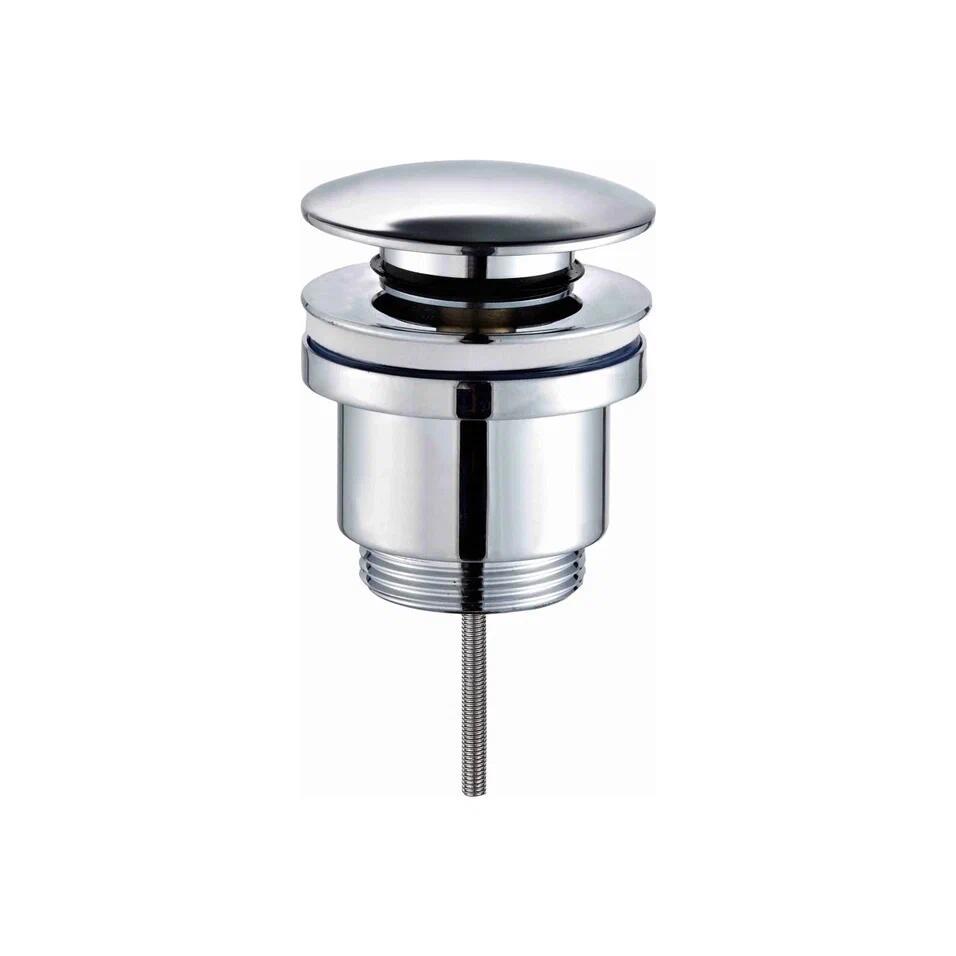 Изображение товара Донный клапан Rose RS31 хром латунь для раковины с механизмом клик-клак
