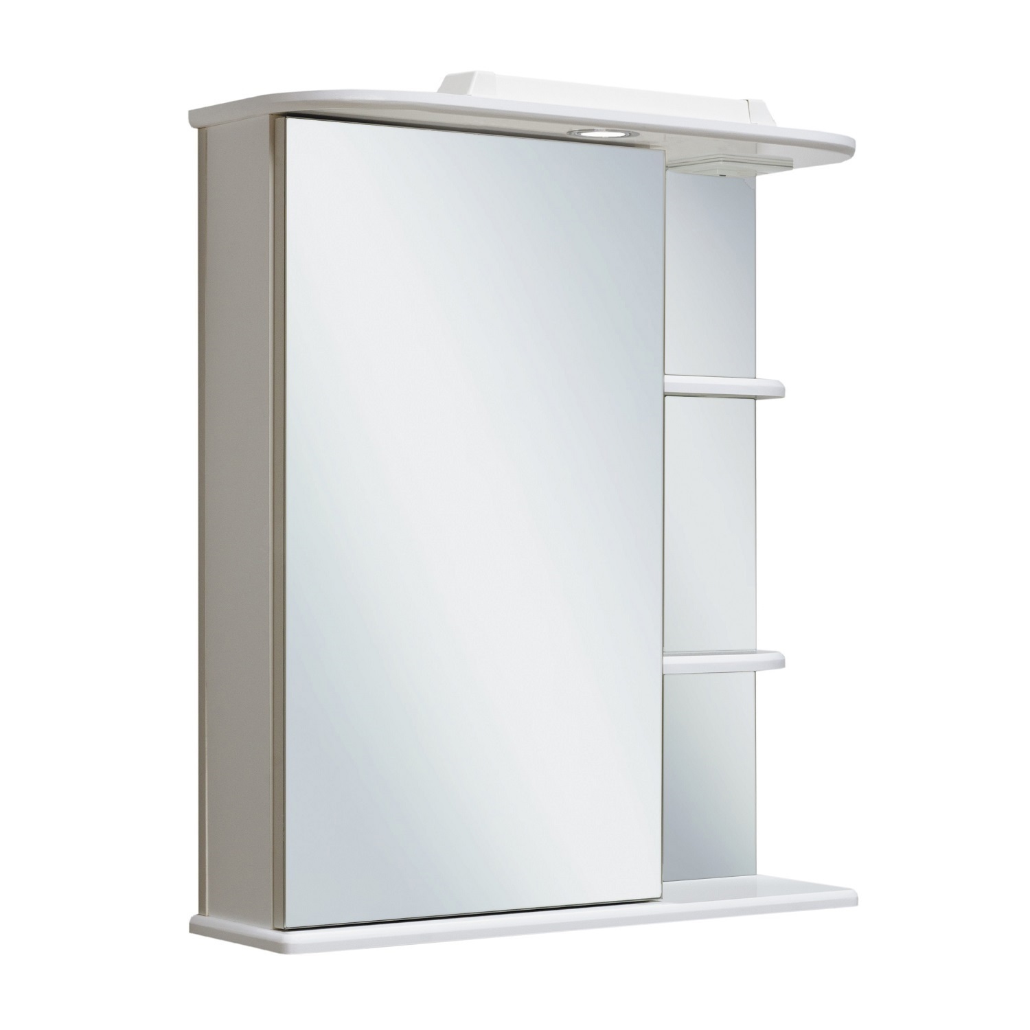 Изображение товара Зеркальный шкаф с подсветкой Runo Магнолия 75x60 см левый для ванной