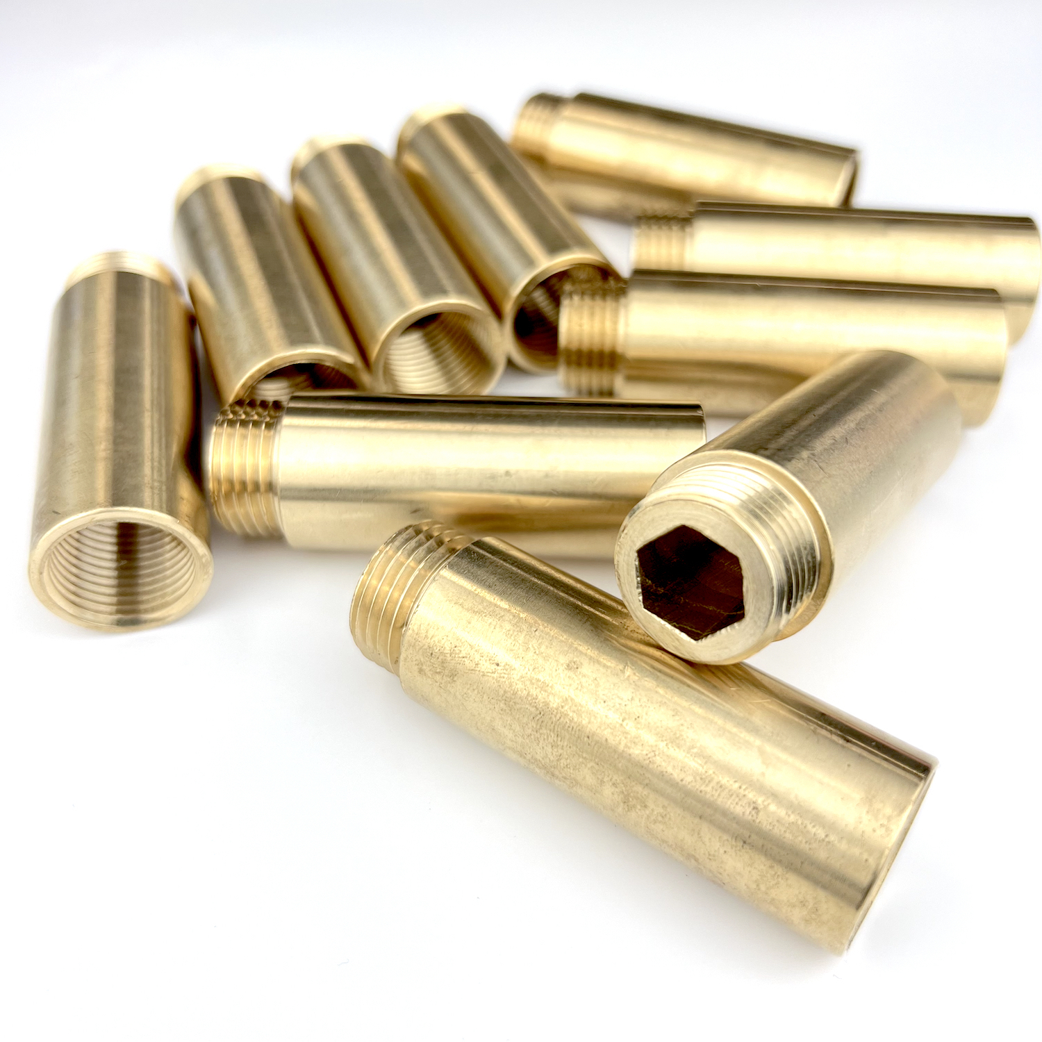 Изображение товара Удлинитель для труб 1/2 дюйма латунь ВР-НР ПРОФИТТ 60 мм Россия