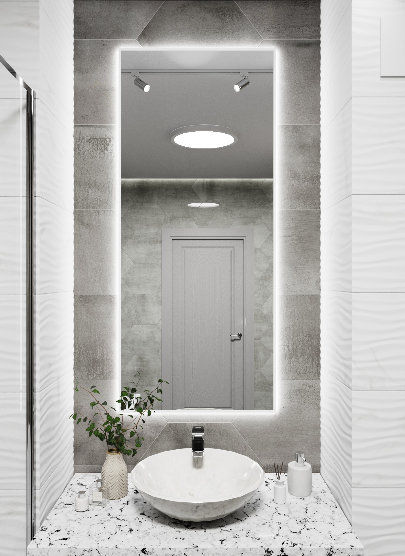 Изображение товара Зеркало со встроенной подсветкой One mirror 14070бсх 70x140 см Изображение товара Зеркало со встроенной подсветкой One mirror 14070бсх 70x140 см