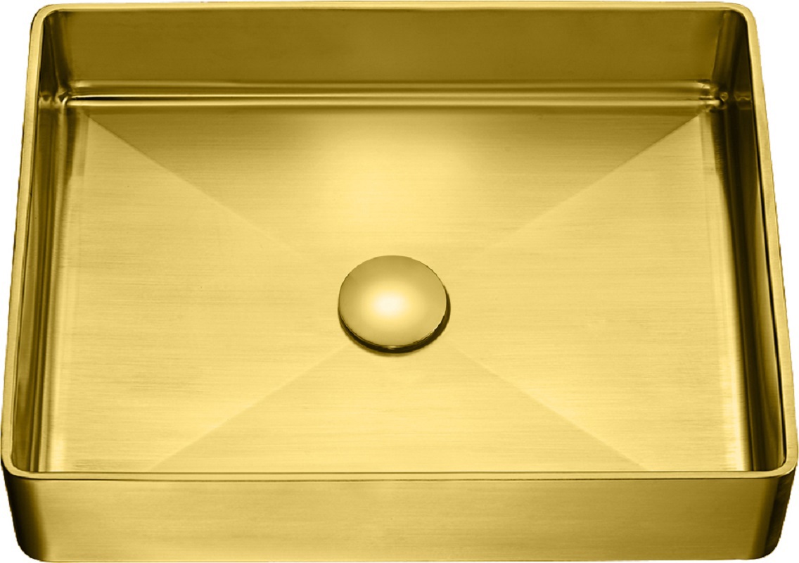 Изображение товара Раковина накладная Altrobagno Accordo 50.2см цвет матовое золото
