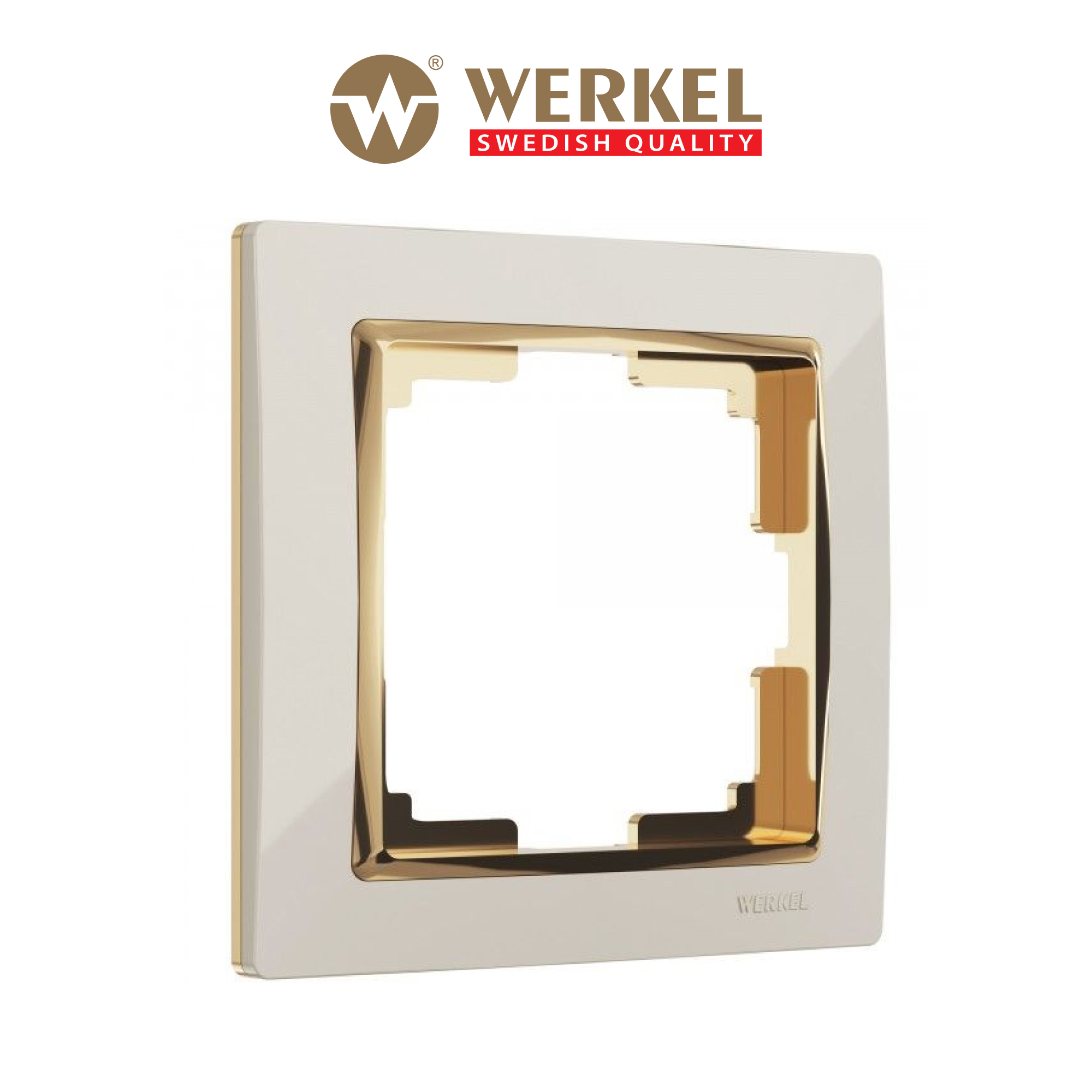 Изображение товара Рамка для розеток и выключателей Werkel W0011932 1 пост цвет слоновая кость/золото Изображение товара Рамка для розеток и выключателей Werkel W0011932 1 пост цвет слоновая кость/золото