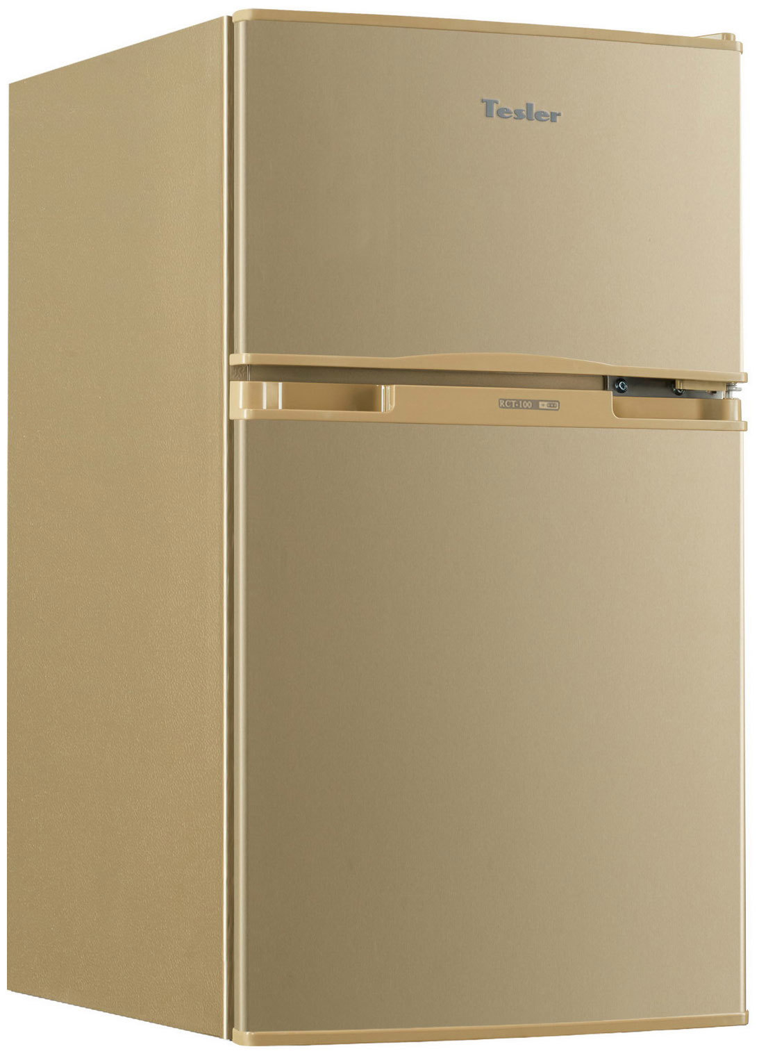 Изображение товара Холодильник Tesler RCT-100 CHAMPAGNE компактный двухкамерный