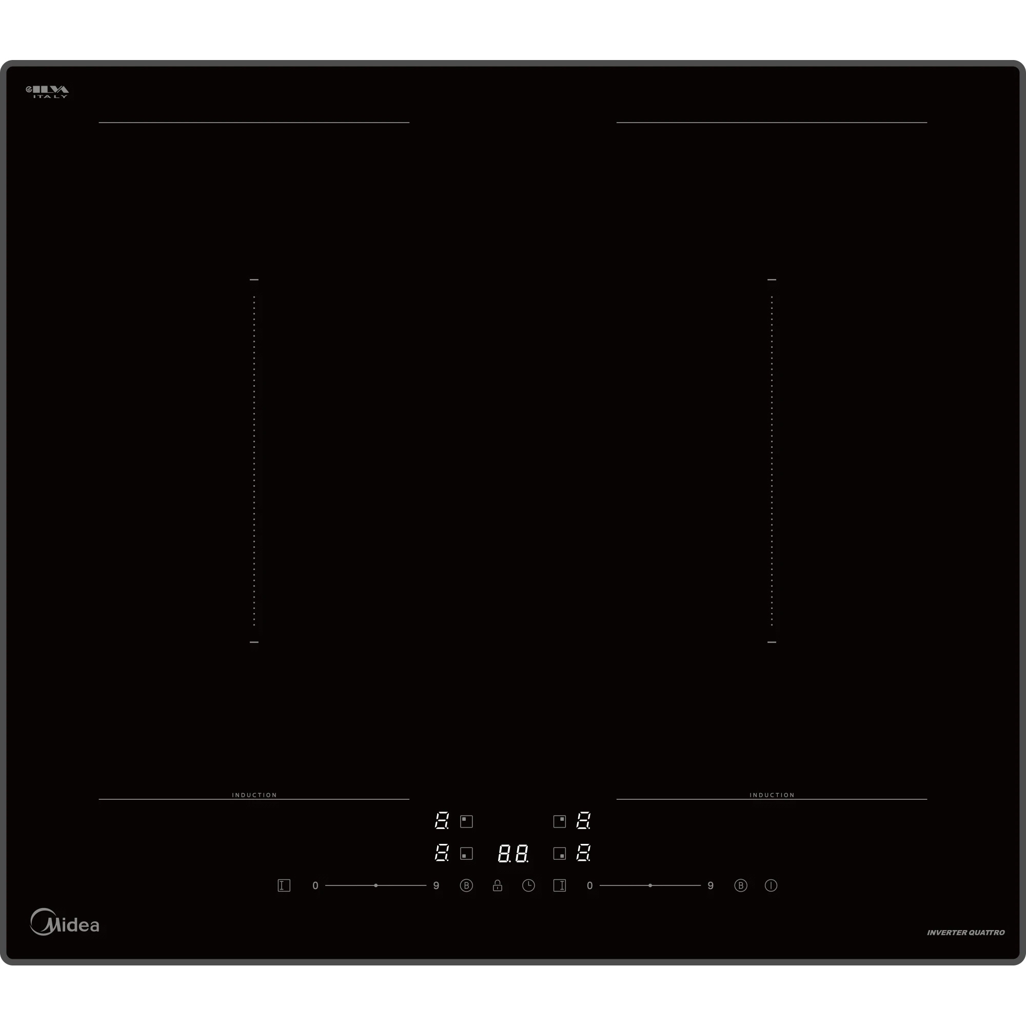 Изображение товара Электрическая варочная панель Midea MIH67783SB 693941 59 см 4 конфорки цвет черный