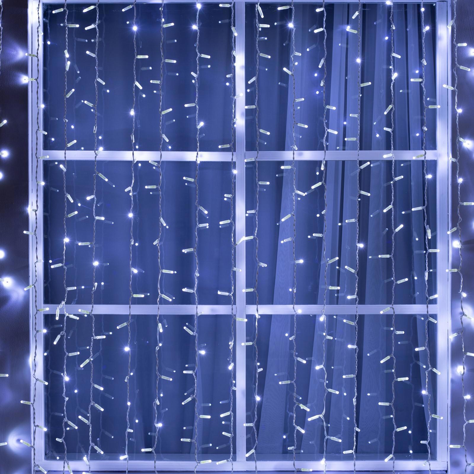 Изображение товара Электрогирлянда занавес 2x2 м 1800 LED IP65 белый холодный белый