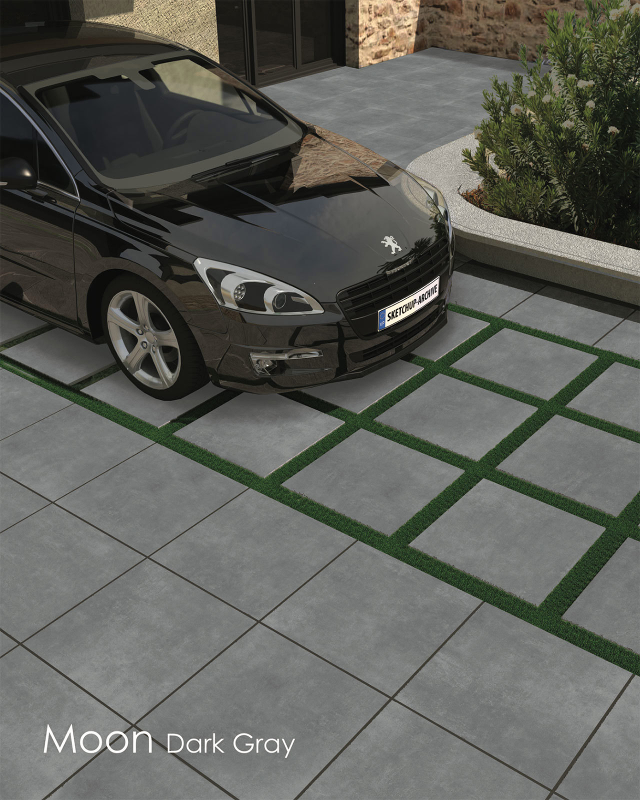 Изображение товара Керамогранит КЕРАМОПРО Moon Dark Grey 60x60 см серый