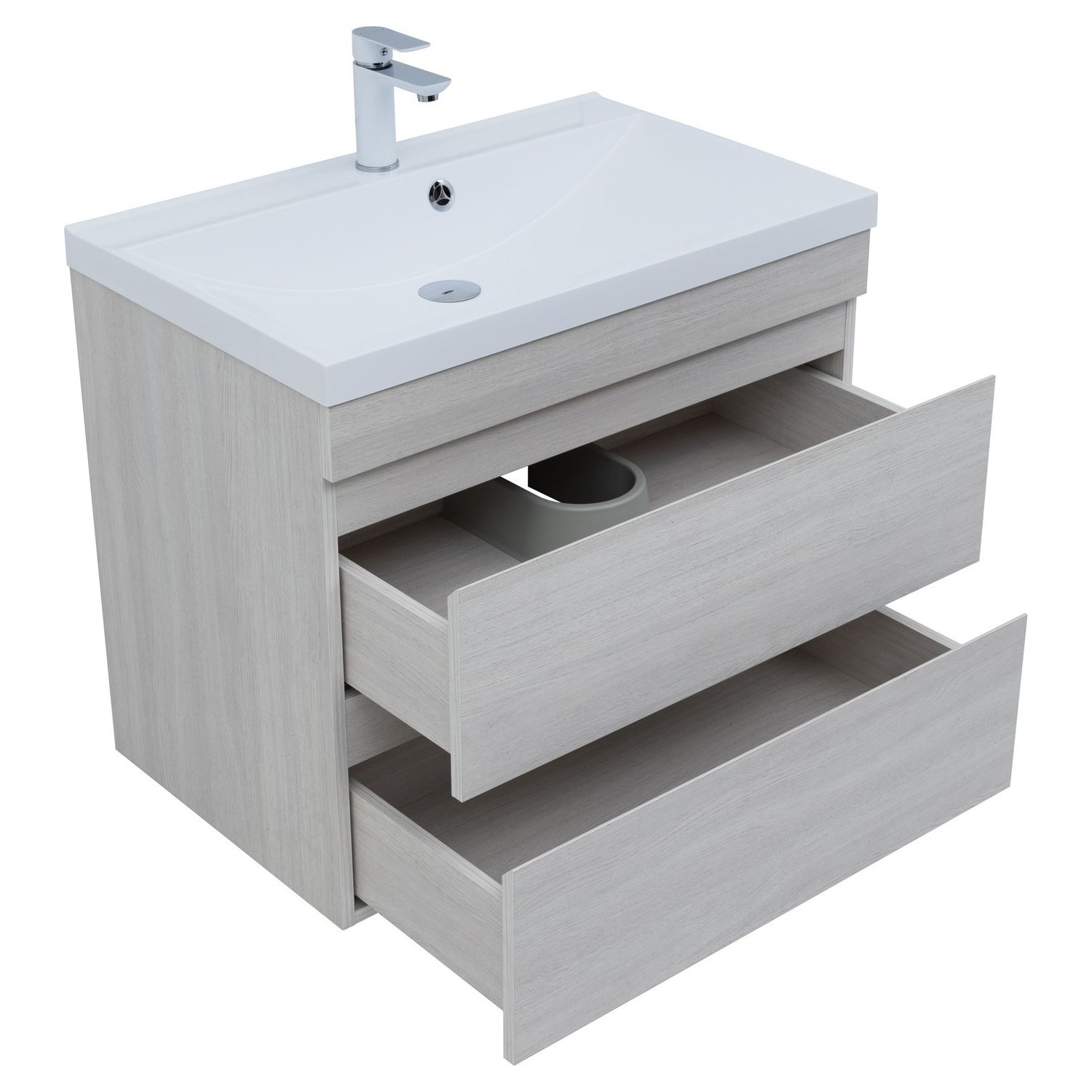 Изображение товара Тумба под раковину Aquanet 00334204 74 см бежевый напольная с ящиками